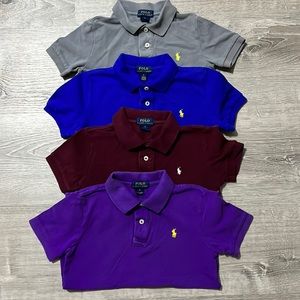 POLO By Ralph Lauren set of 4 cotton mesh shirts.